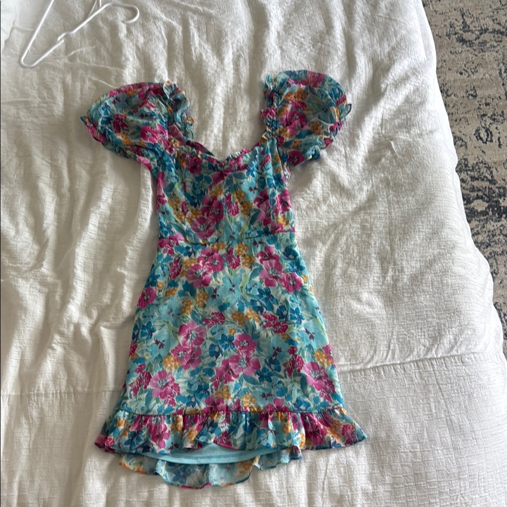 Show me your mumu Floral Puff Sleeve Dress